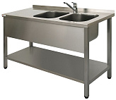 Ванна моечная двойная бизнес Simeco ВМ2EП1607П