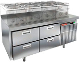 Стол морозильный HICOLD SN 22/BT LT (R290)