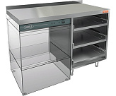 Стол открытый HICOLD НБМКБКП-12/7БЛ (Увеличенная столешница)