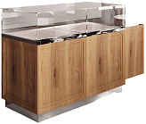 Витрина кондитерская Finist GLASSIER SLIDE DUO LUX GSDL-15/65/3