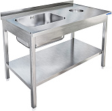 Стол для грязной посуды KAYMAN СПМ-123/1507 ПРАВЫЙ