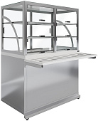 Прилавок холодильный Luxstahl ПХК (С)-1200 Premium (столешница из искусственного камня)