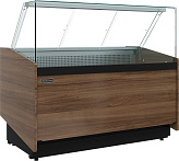 Витрина тепловая Carboma KC80 SH 1,0-1 BORNEO 2 (1008, темный дуб)