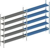 Стеллаж модульный линейный дополнительный POLAIR LOAD.ME INOX 18AL.5IN30.09Е