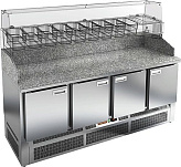 Стол для пиццы HICOLD PZE3-1111/GN камень (без витрины)