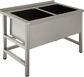 Ванна моечная двойная сварная Simeco ВМС2Е1207 (AISI 430, труба)