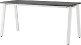 Стол офисный КОБОР A-120/60 white/wood
