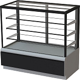 Витрина кондитерская KAYMAN K-ВК-900 люкс квадро серебро