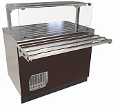 Прилавок-витрина Abat ПВВ(Н)-70Е-04-НШ (оригами)