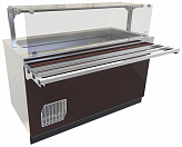 Прилавок-витрина Abat ПВВ(Н)-70Е-01-НШ (оригами)