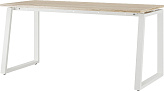 Стол офисный КОБОР TS1-120/60 white/natural