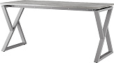 Стол офисный КОБОР W-120/60 aluminum/chicago