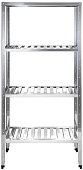 Стеллаж кухонный с решетчатыми полками Luxstahl СРРП-1800x1500x600