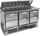 Стол для салатов HICOLD SLE1-222GN (1/3) с крышкой