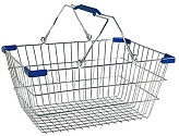 Корзина покупательская Корбис SB22-CR синяя