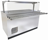 Прилавок-витрина Abat ПВВ(Н)-70Е-05-НШ (нерж.сталь)