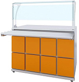 Прилавок нейтральный Luxstahl ПНП (С) -1500 Premium (нерж.)