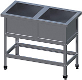 Ванна моечная VIATTO ВСМ‑2/630‑Н‑ЮТ