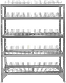 Стеллаж кухонный Hessen СТ-1600*600/5 (нерж.сталь)